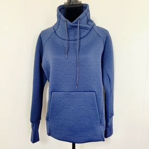 Athleta Blue Quilted Hoodie